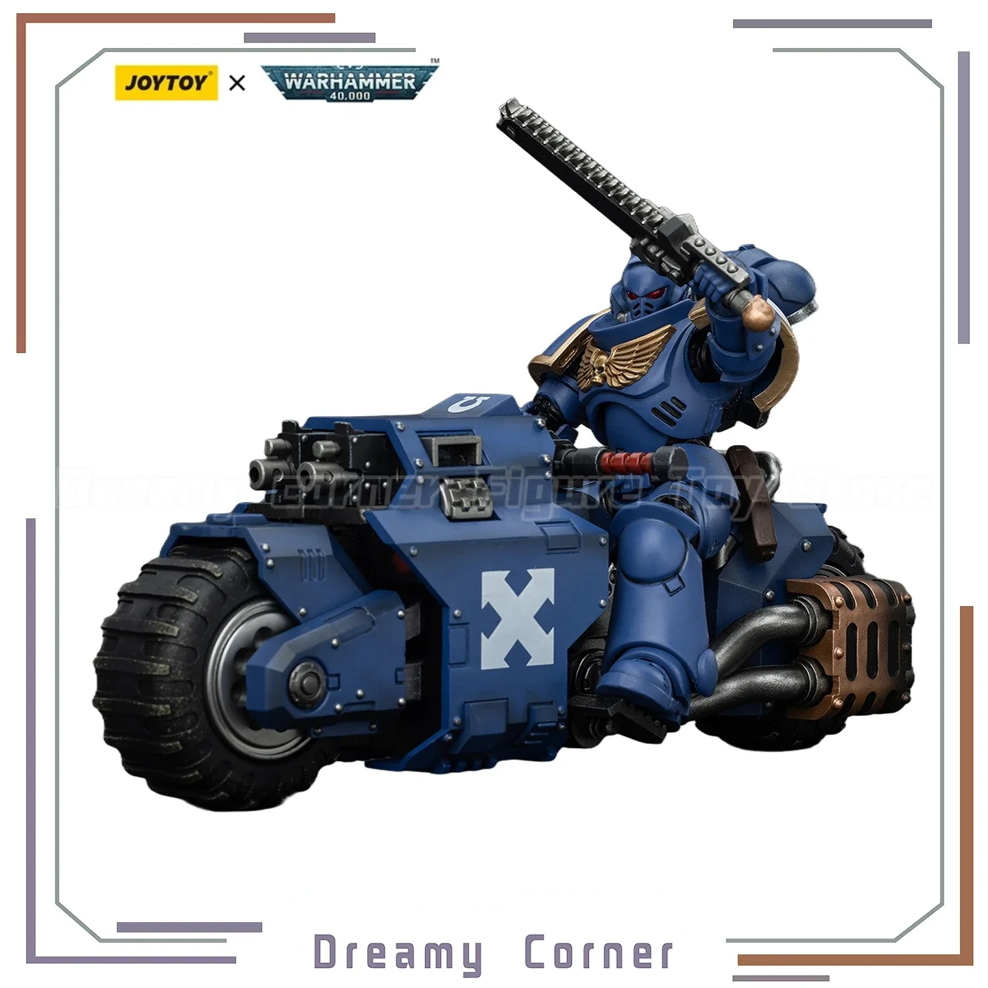 Фото В наличии: JOYTOY Warhammer 40K Space Marines Ultramarines Outriders 1/18 Коллекционные фигурки, модели, украшения №1