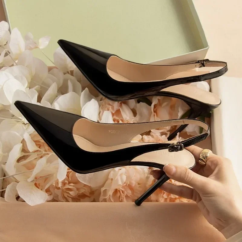 AZYDZL женские модные летние туфли-лодочки с острым носком и резиновой подошвой на