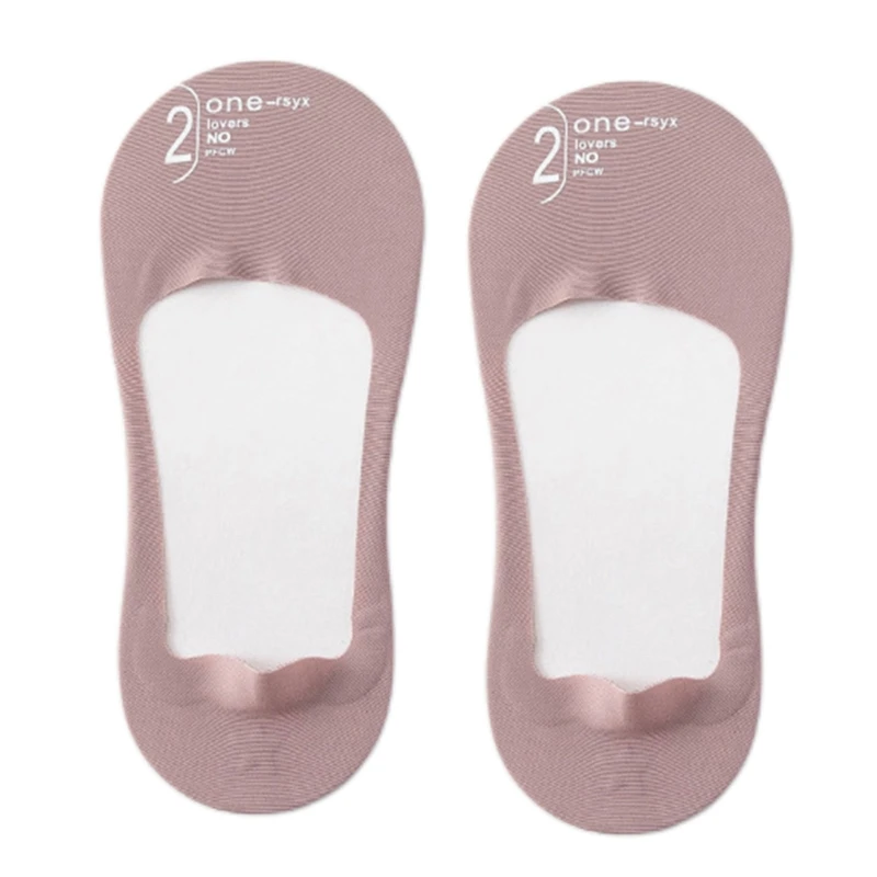 Носки-невидимки женские бесшовные с глубоким вырезом и тонкой подкладкой на