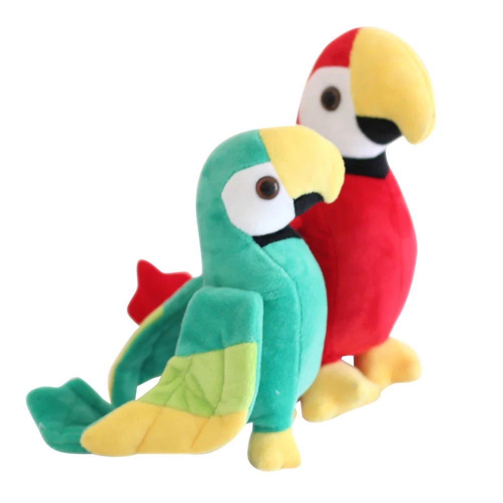 

2 Pcs Baby Parrot Stuffed Animals for Girls Toys Infant Boys Pp Cotton Simulation