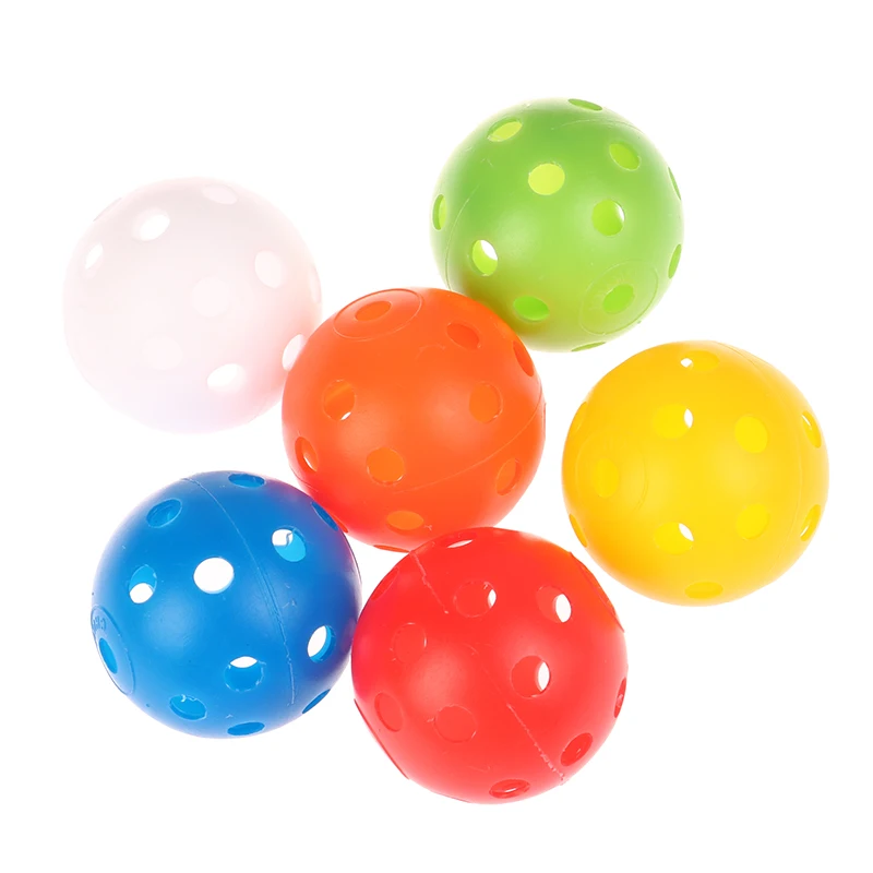 

24Pcs *42MM 26-Hole Airflow Plastic Perforated Color Golf Balls Training Aid Indoor And Outdoor Golf Swing Practice Balls