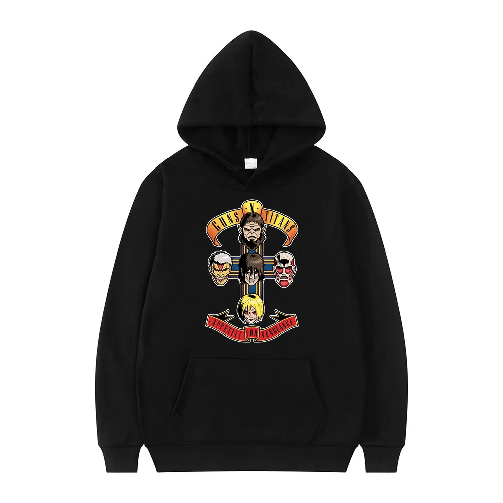 

Anime Attack on Titan Levi Ackerman Eren Jaeger Mikasa·Ackerman 2022 Winter Long Sleeve Casual Loose Couple Hoodie Oversized