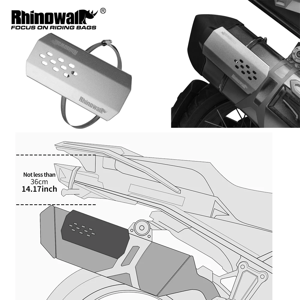

Защитный кожух для выхлопной трубы мотоцикла Rhinowalk, 1 или 2 шт., универсальный, защита от ожогов, для MT1418/28
