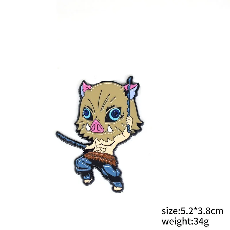 Броши в японском стиле аниме рассекающий демонов аксессуары Figues Kamado Tanjirou Nezuko