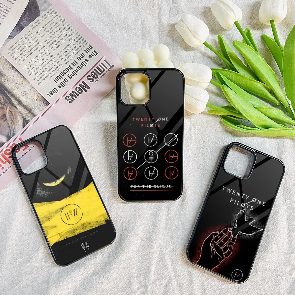 Чехол для телефона Twenty One Pilots Iphone 16 15 14 13 12 11 Pro Max Mini 8 Plus Se Xr X Xs Fundas Shell PC + чехол из ТПУ