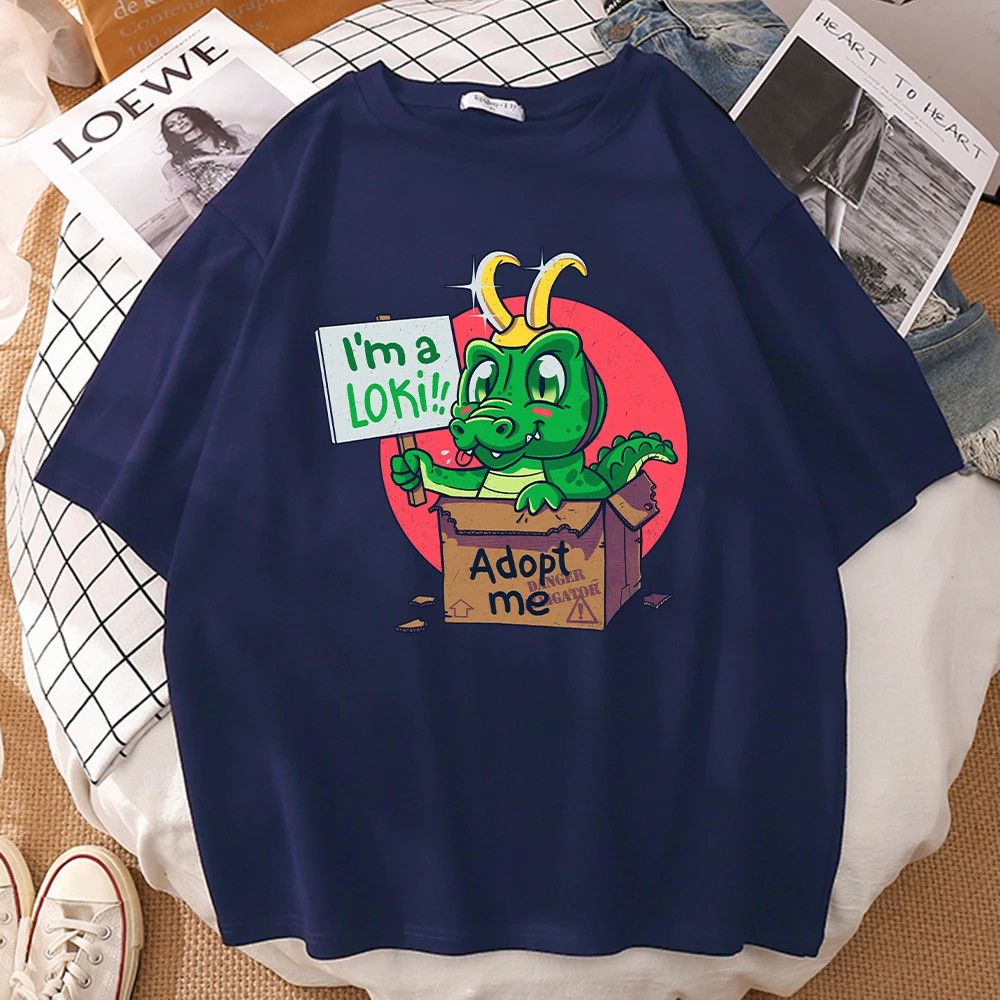 Мужская футболка с рисунками из мультфильмов я Лок Одевай меня маленький