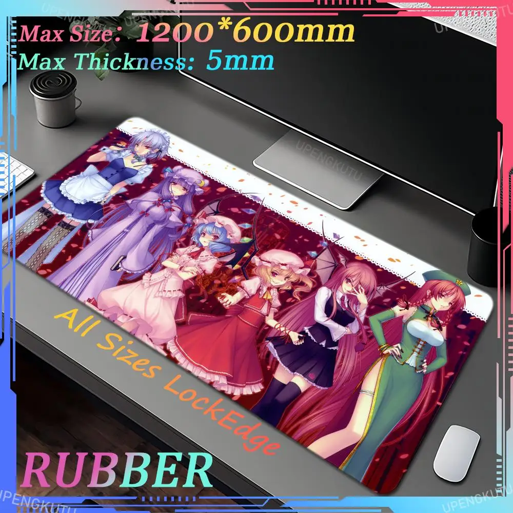 Коврик для мыши Izayoi Sakuya игровые аксессуары 1200X600 мм напольные коврики Kawaii большие