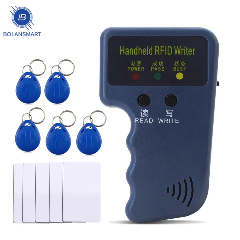

RFID Copier Duplicator Card Reader 125KHz EM4100 Video Programmer Writer T5577 Repetitive Wipe 125K Handheld RFID Writer