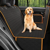 Dog Car Seat Cover Waterproof Pet Travel Dog Carrier Hammock Car Rear Back Seat Protector Mat Safety Carrier Seat Belt For Dogs