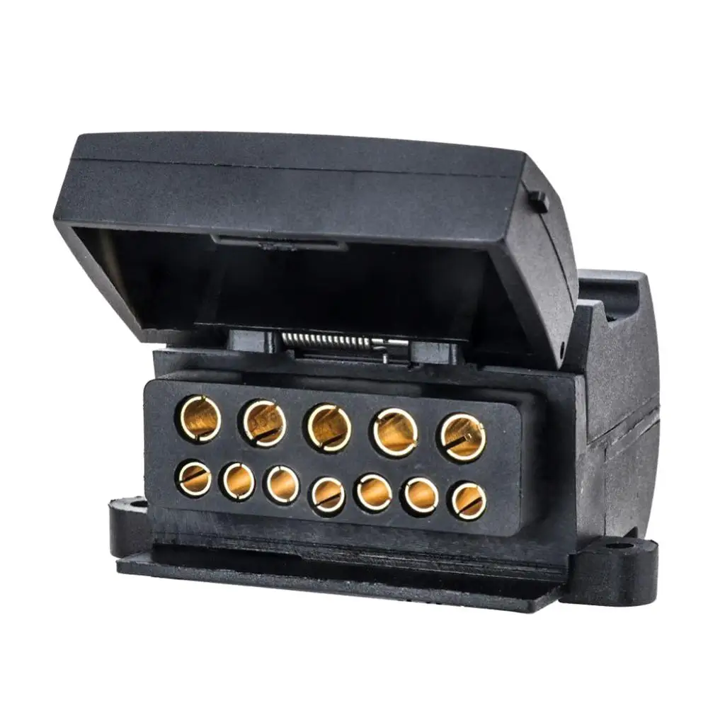 

12 Pin Australian Trailer Flat Female Socket Signal Light Showing Caravan