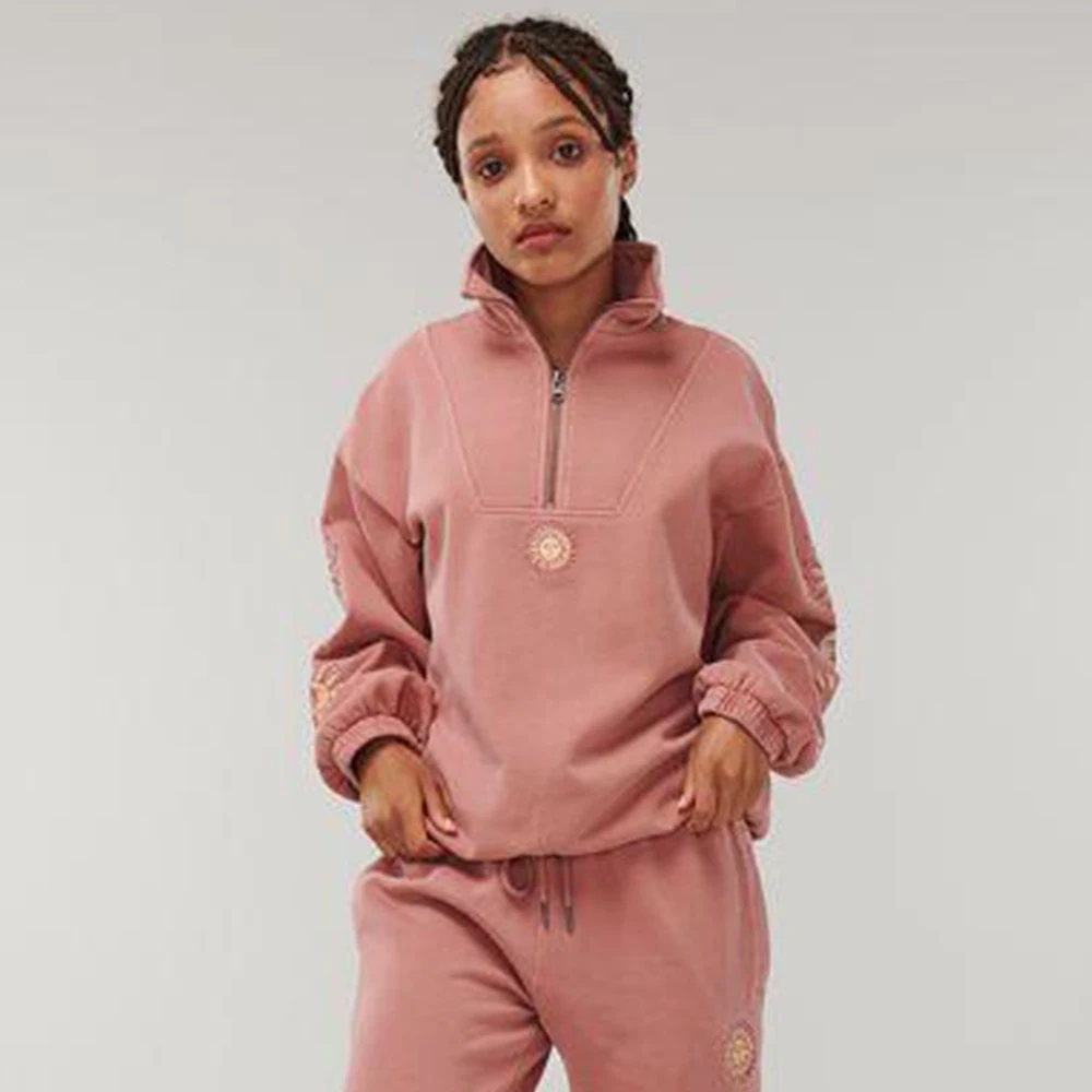 

Свитшот женский с капюшоном, хлопковый пуловер на молнии, с отложным воротником, Повседневная Уличная одежда с длинным рукавом, Y2K, осень