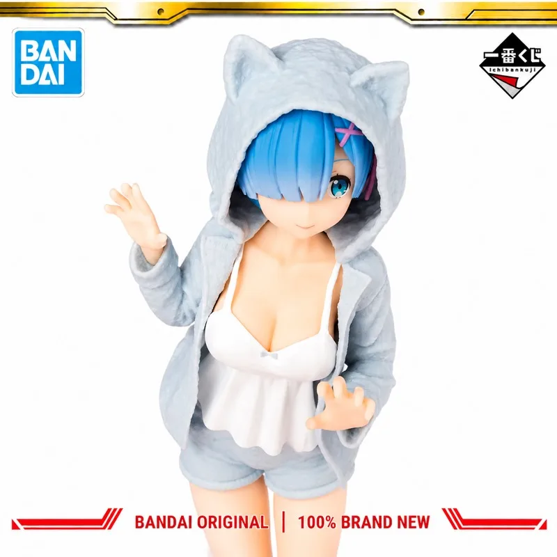 Фото В наличии: Оригинальная фигурка Bandai Ichiban Kuji Re Life In A Different World From Zero Ламу, модель куклы, абсолютно новая в коробке, аниме. №5