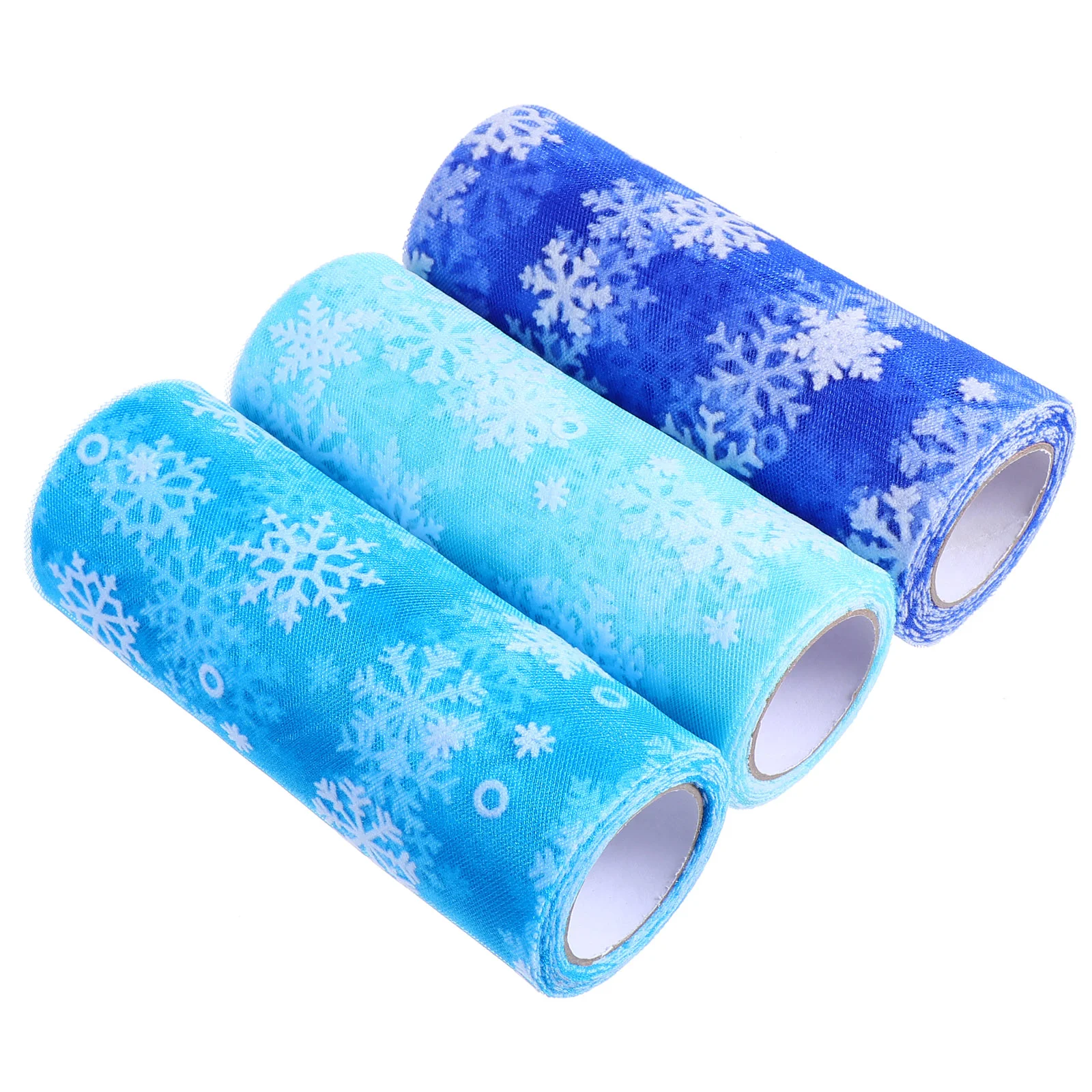

Tulle Fabric Roll Rolls Snowflake Ribbon Christmas Gauze Craft Mesh Netting Blue Cloth Diy Red Black Snowflakes Glitter Gift