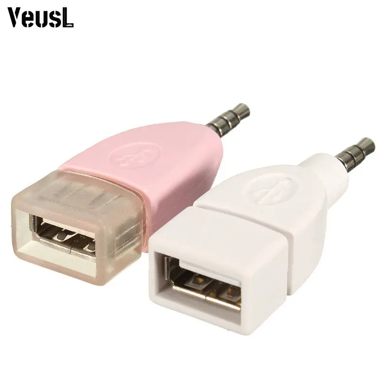 

Mini Universal 3.5mm AUX Jack Audio Plug To USB 2.0mm Converter Cable Cord For Car MP3 Speaker U Disk USB Flash Drive Adapter
