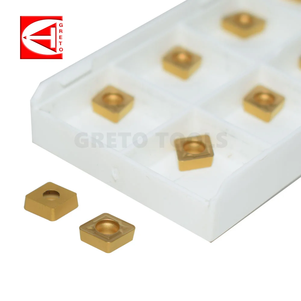 

GRETO CCMT060208-GPM GP1251 Turning Tool Carbide Tablet Cutting Metal Tools CCMT 060208 GPM