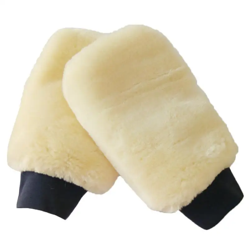 

Car Wash Mitten Washing Glove Microfiber Plush Car Detailing Soft Wash Mitten Washing Glove Cleaning Tools
