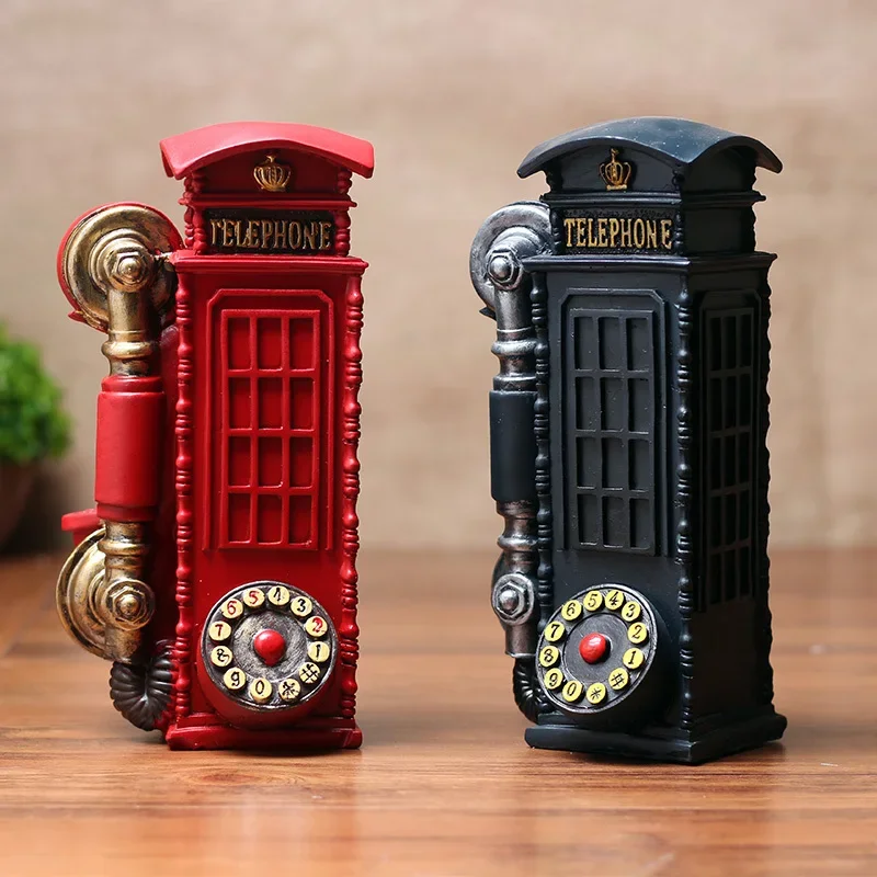 

Nordic Telephone Piggy Bank Decorations Retro Creative Home Small Decorations