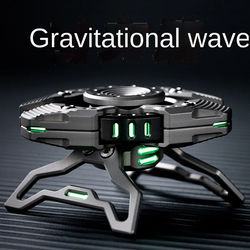 

Gravitational Wave Multifunctional Fingertip Gyro Desktop Hand Toy Decompression Toy Black Technology EDC