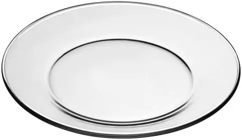 

Moderno Dinner Plate, 10-1/2-Inch, Box of 12, Clear Dining plates Green dishes Wooden bowl Wedding charger plates Plates set fre