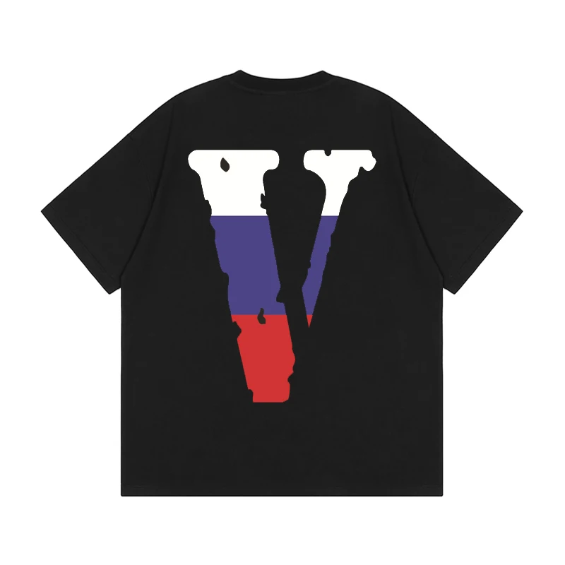 VLONE Мужская/Женская парная Повседневная модная трендовая свободная футболка с