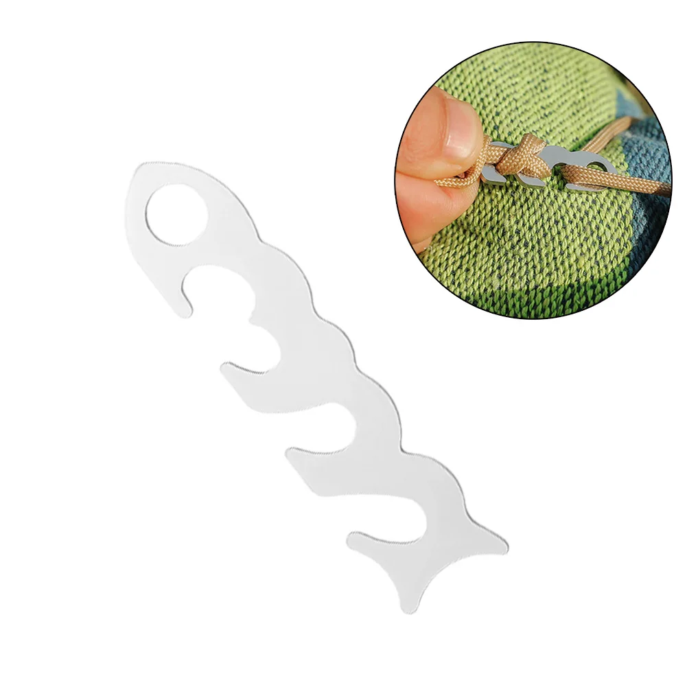 

Outdoor Camping Adjustable Tent Cord Rope Buckle Connector Tensioner Lightweight Stainless Steel Buckle Connector Tensioner