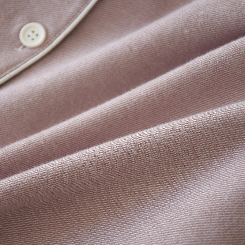 Men's Spring Autumn Cotton Solid Color Long Sleeves Couple Pajamas Set 2 Pieces Pyjamas Pijamas Set For Man Women