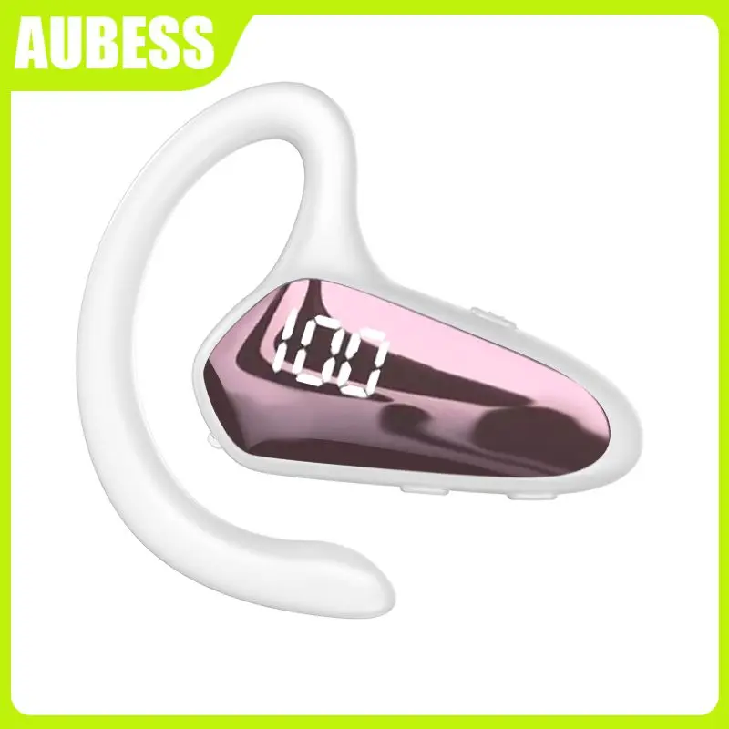 

Right Ear Single Ear Wireless Blue-tooth Ear Yx02 With Digital Display Handsfree Headphones Sport Business Headset Hook Earphone