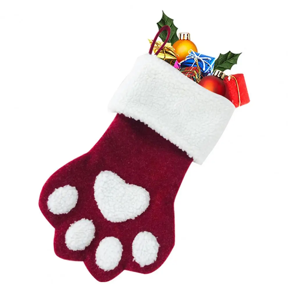 Рождественские чулки для домашних животных праздничные рождественские в виде