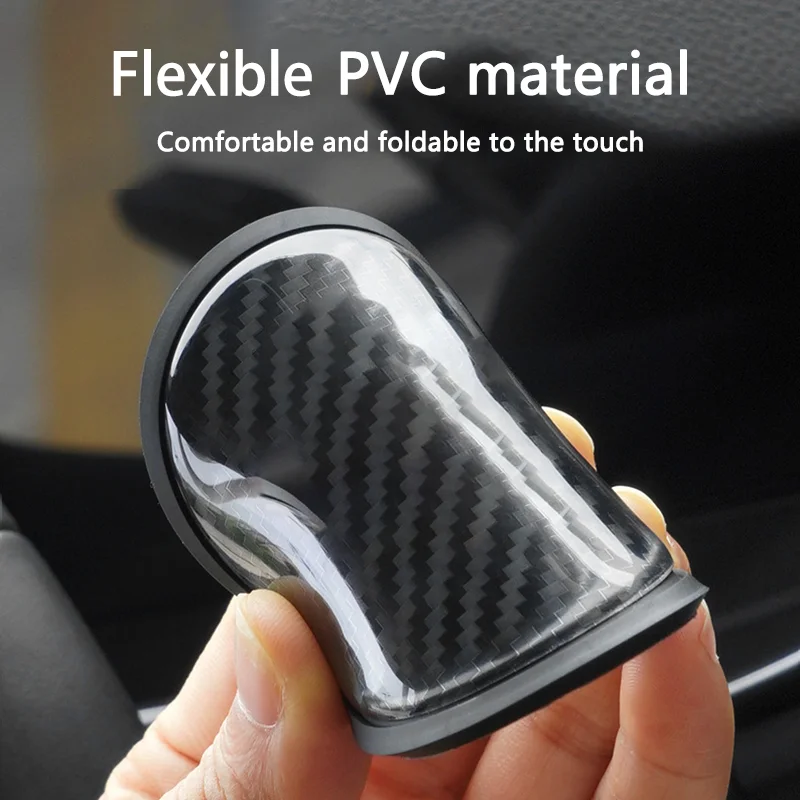 2 шт. автомобильный коврик из углеродного волокна с узором нескользящий для чашки