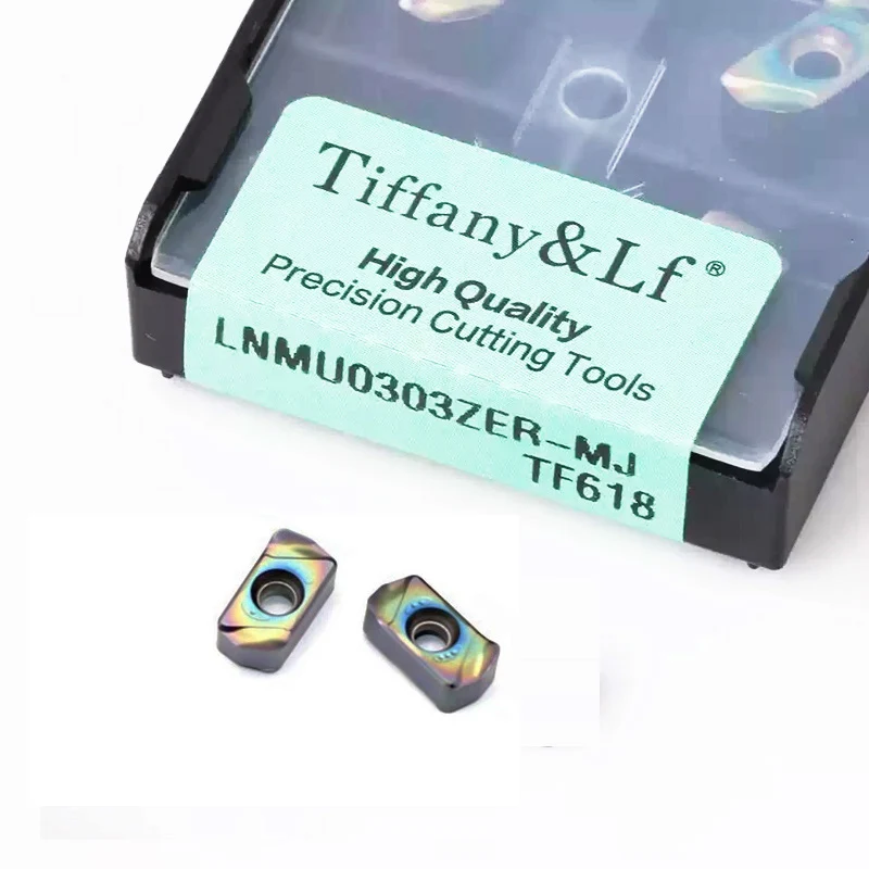 10 шт. DESKAR LNMU LNMU0202ZER LNMU0303ZER MJ LF6018 TF618 Токарный станок с ЧПУ Инструменты для обработки канавок Твердосплавные фрезерные вставки с быстрой подачей