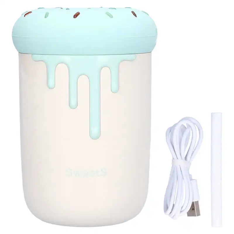 

Portable Mini Humidifier 2 Spray Modes Desk Humidifier Noiseless 250ml for Office