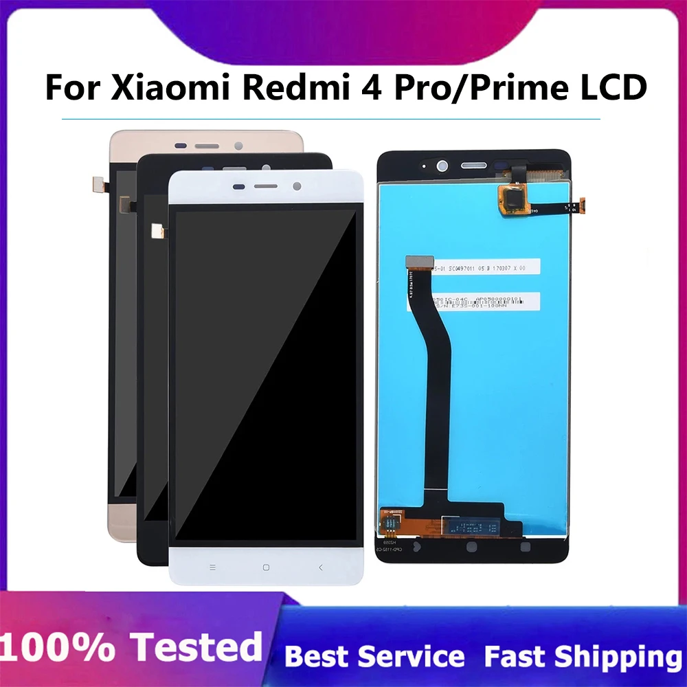 

New tested lcdFor Xiaomi Redmi 4 Pro LCD display + Touch Screen Digitizer Sensor Assembly Replacement for Redmi 4 Redmi4 / Prime