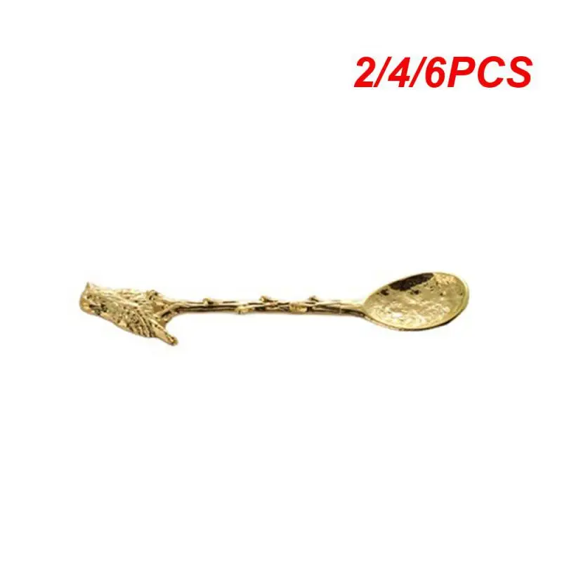 

2/4/6PCS Vintage Coffee Spoon Creative Small Teaspoon Ice Cream Dessert Spoon Dessert Cake Spoon Gifts Spoon Kitchen Gadgets