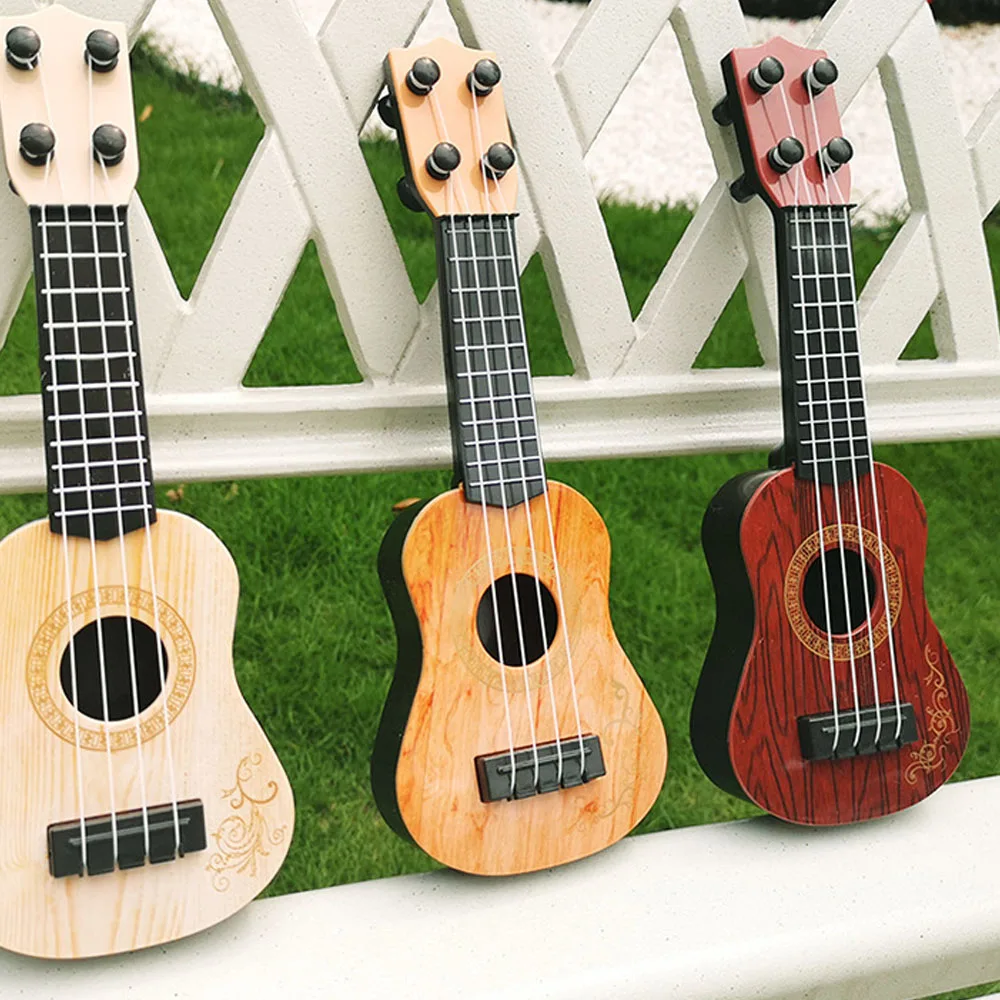 

Mini Wooden Cute Guitar Children Toys Baby Game Learning Machine Musical Instrument Art Early Education Boys and Girls Fidget