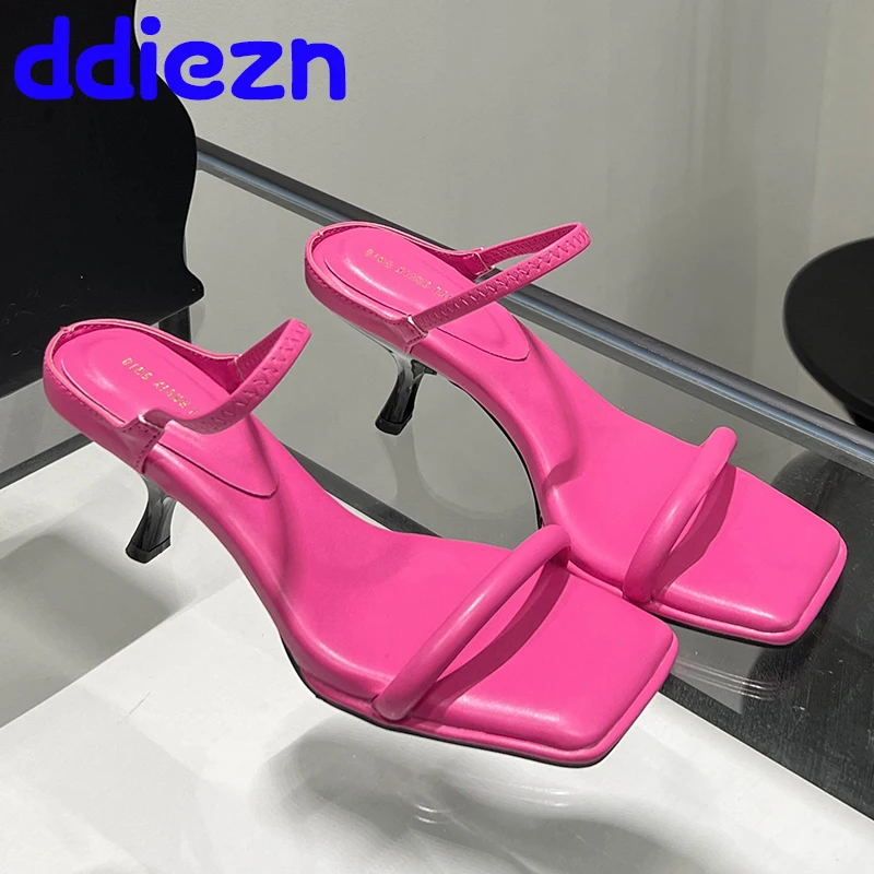 

Туфли-лодочки женские на высоком каблуке, квадратный носок, сланцы, Элегантные дизайнерские, роскошная обувь, черные