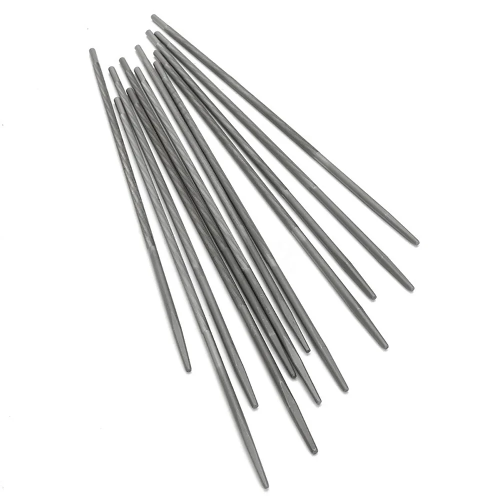 

Woodworking Chainsaw File Chain Saw Files Saw Blade Files 12Pcs Bearing Steel Brand New Handed Tools Sharpener For Woodwork