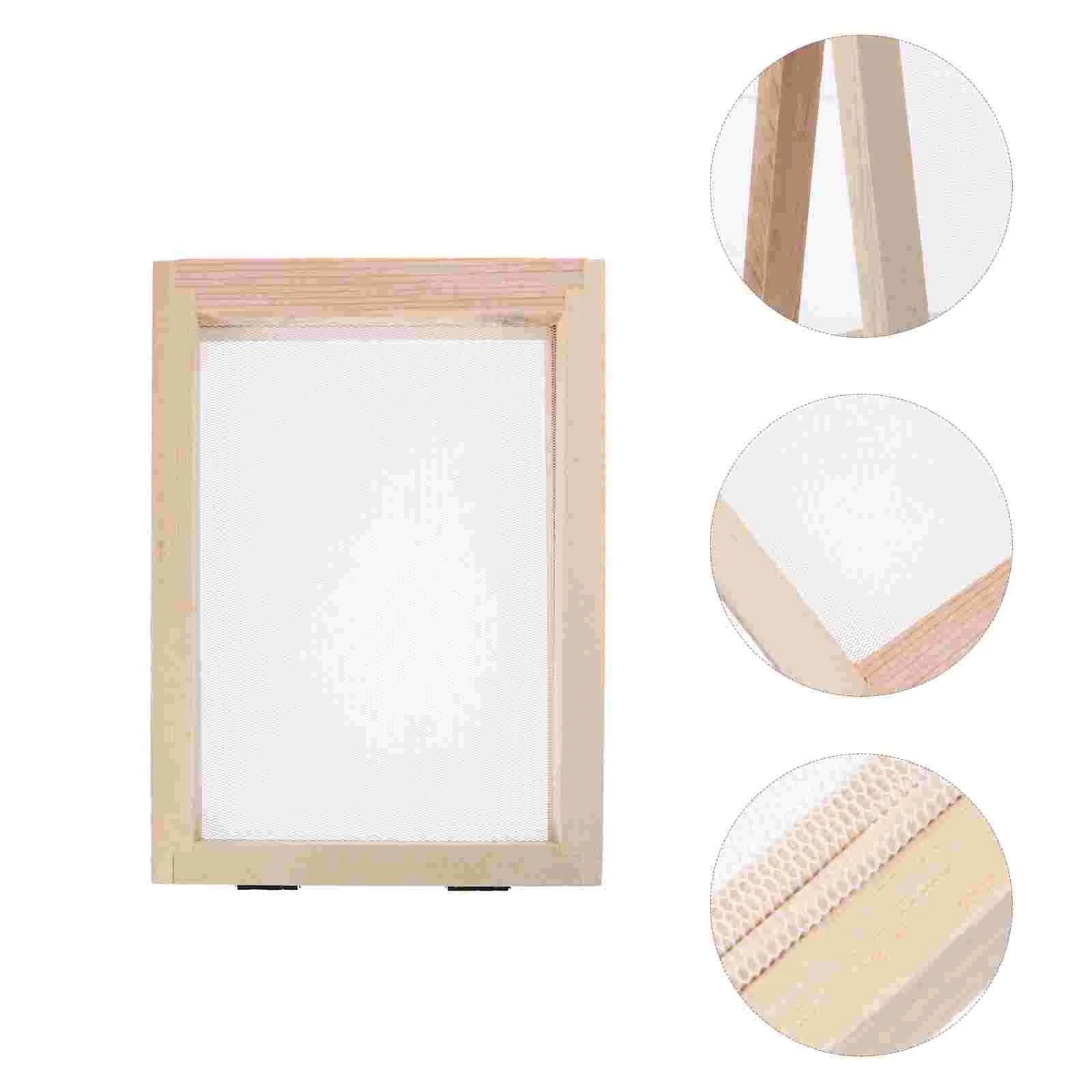 

Double Paper Frame Wooden Screen Craft Tools DIY Making Papermaking Printing Mesh