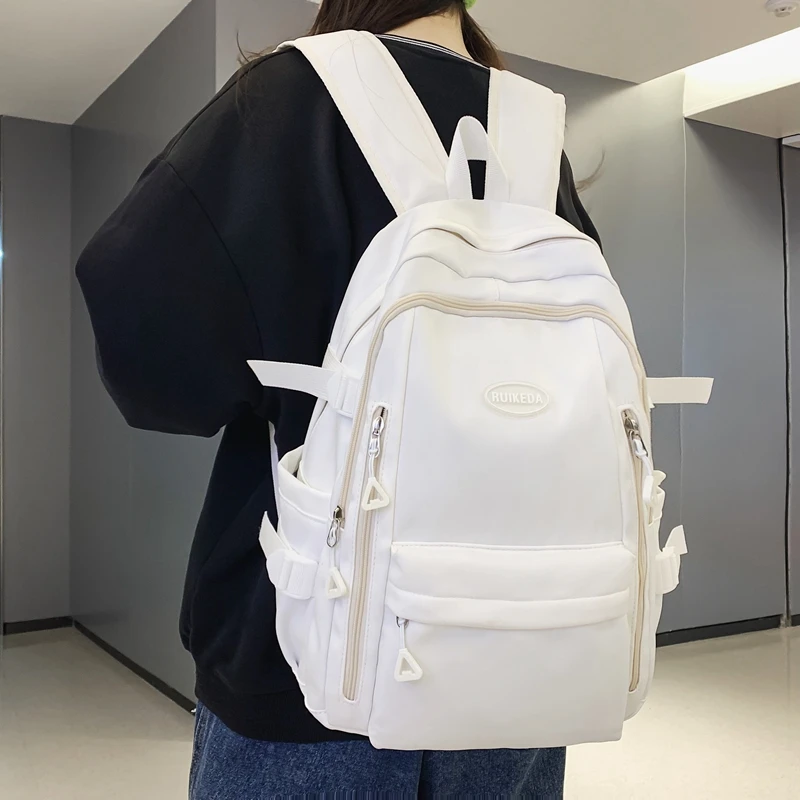 

Модный женский водонепроницаемый рюкзак для ноутбука, милый нейлоновый дорожный ранец для учебников для колледжа и школы, модные милые крутые женские рюкзаки