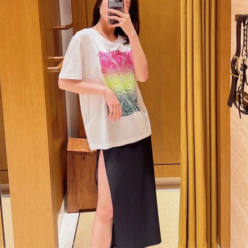 

Women T-Shirt Multicolour Printed Casual Tees