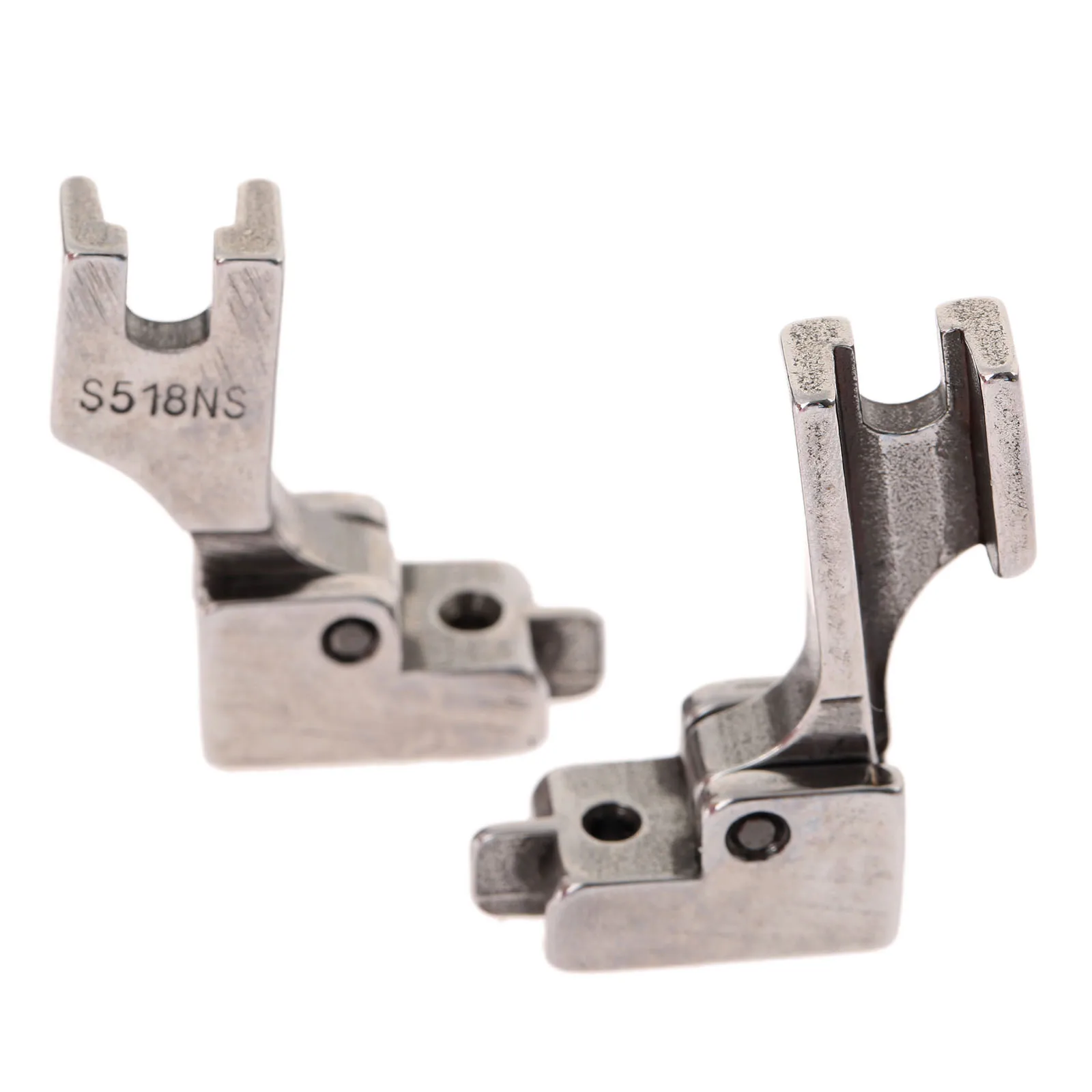 

2 шт. стальная прижимная лапка для швейной машины запасные части и аксессуары прижимная лапка для шитья S518NS прижимная лапка на молнии Costura