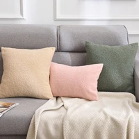 plush cushion cover for living room teddy fur pillow cover 45x45cm decorative pillows home decor housse de coussin