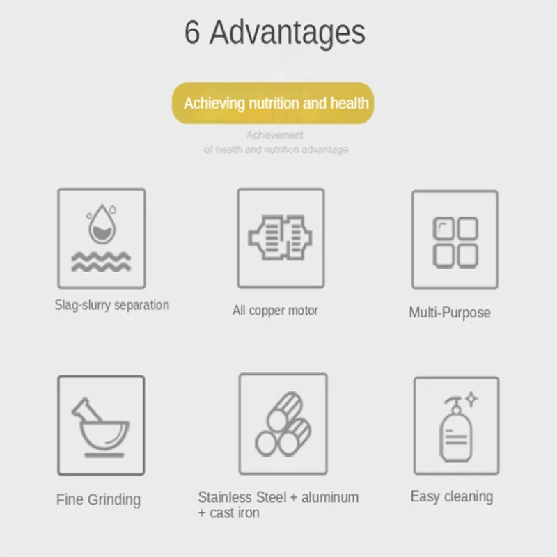 Аппарат для Производства соевого молока с медным сердечником 125 Вт 1500