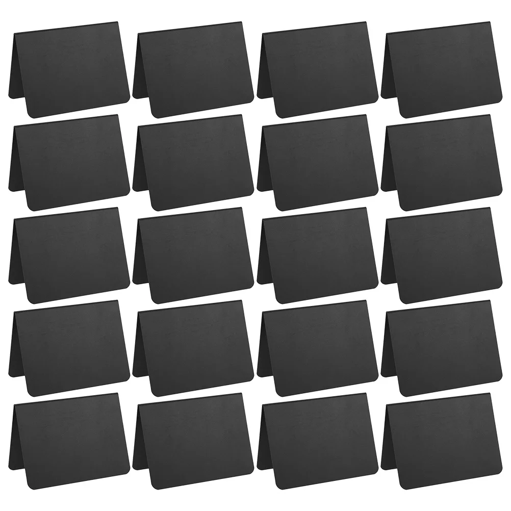 

20 Pcs Standing Message Board Food Signs Standing Memo Board Mini Chalkboard Handwritten Stand Billboard Small Blackboard