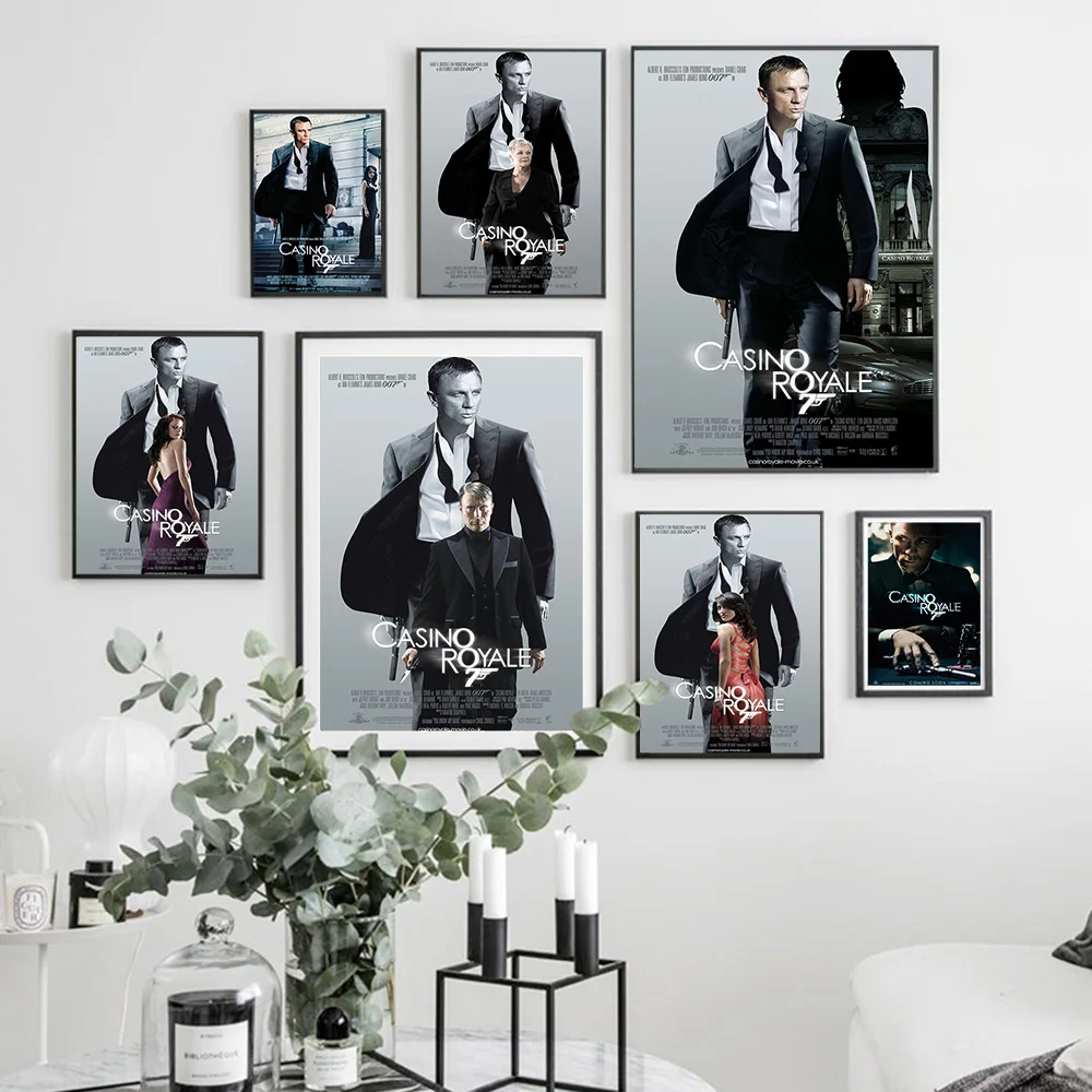 Шпионская пародия казино Royale художественный печатный плакат фотография декор