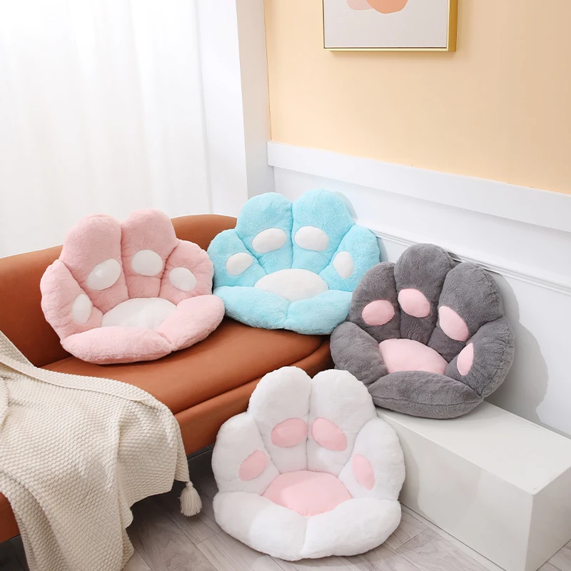 

Armchair Seat Cat Paw Cushion for Office Dinning Chair Desk Seat Backrest Pillow Office Seats Massage Cat Paw Cushion Cartoons