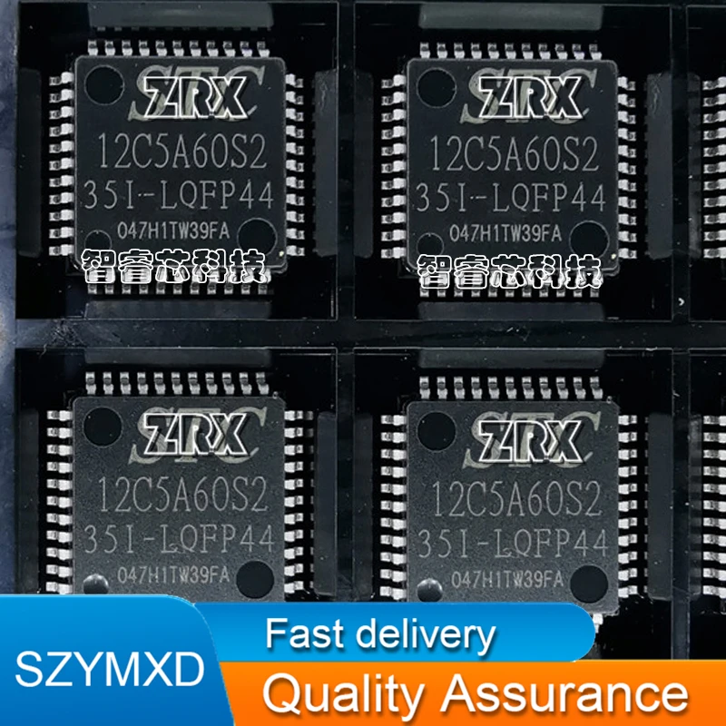 

2Pcs/Lot New Original STC12C5A60S2-35I-LQFP44 8-Bit MCU LQFP-44