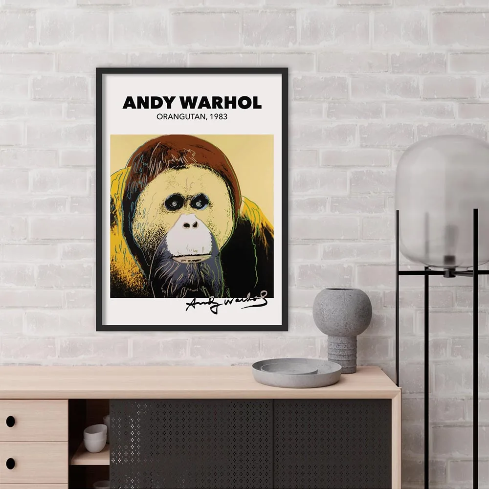 Настенная картина с животными Энди Уорхол живопись на холсте постер пандой и