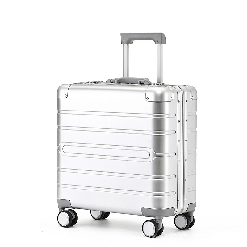 

Carrylove 18"Inch Luxury Brand Aluminium Cabin Suitcase 10kg Small Carry On Trolley Luggage Bag With Wheels