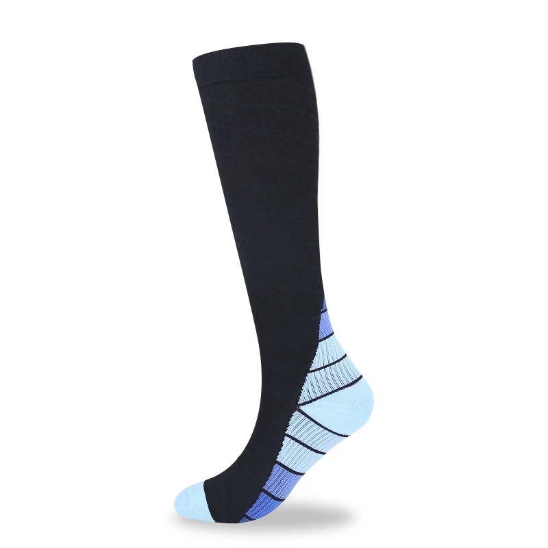 Stripe Sweat Absorption Breathable Compression Socks Outdoor Riding Unisex Medium Tube Varicose Veins Socks Socks Mens