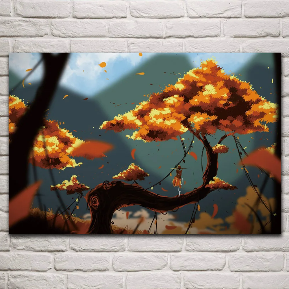 

Маленькая фея, ветка девочки, золотое дерево, художественные тканевые плакаты на стену, картина для гостиной, украшение для дома, деревянная...